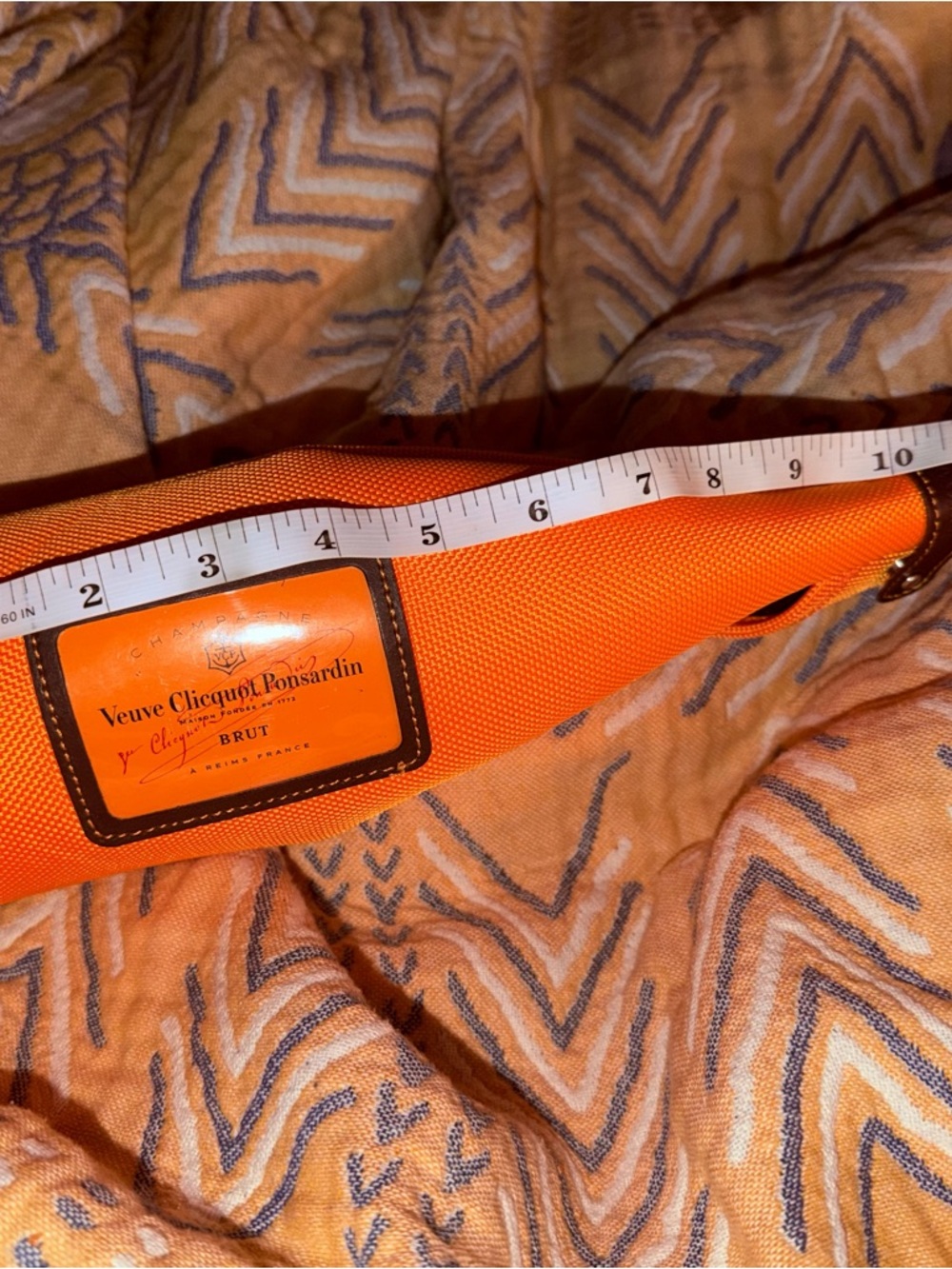 Orange Champagne/ Wine Tote